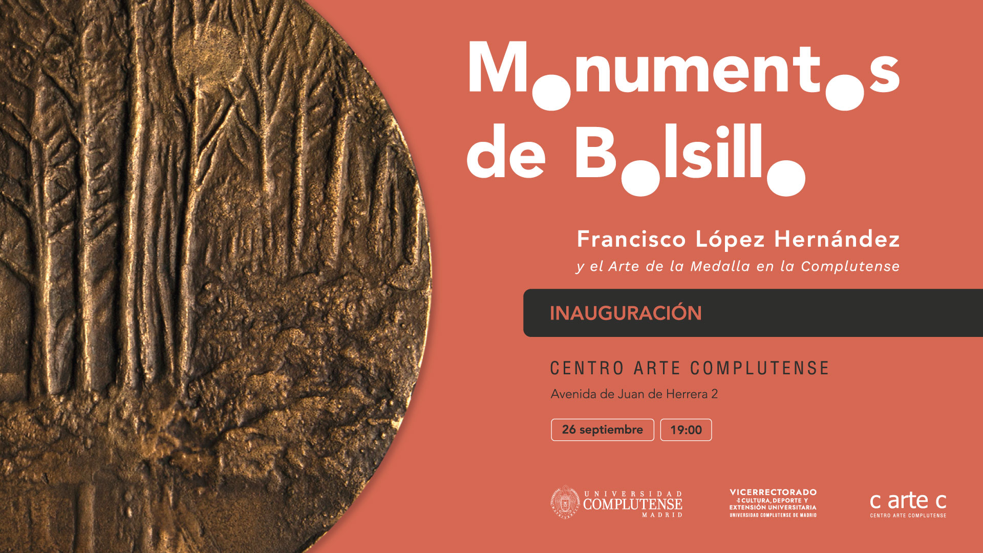 Exposición 'Monumentos de Bolsillo: Francisco López Hernández y el Arte de la Medalla en la Complutense'