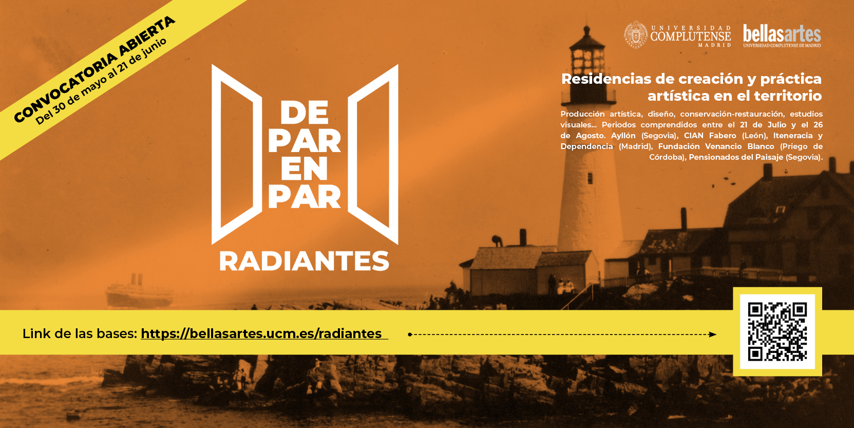 [DE PAR EN PAR] RADIANTES: Residencias de creación y práctica artística en el territorio