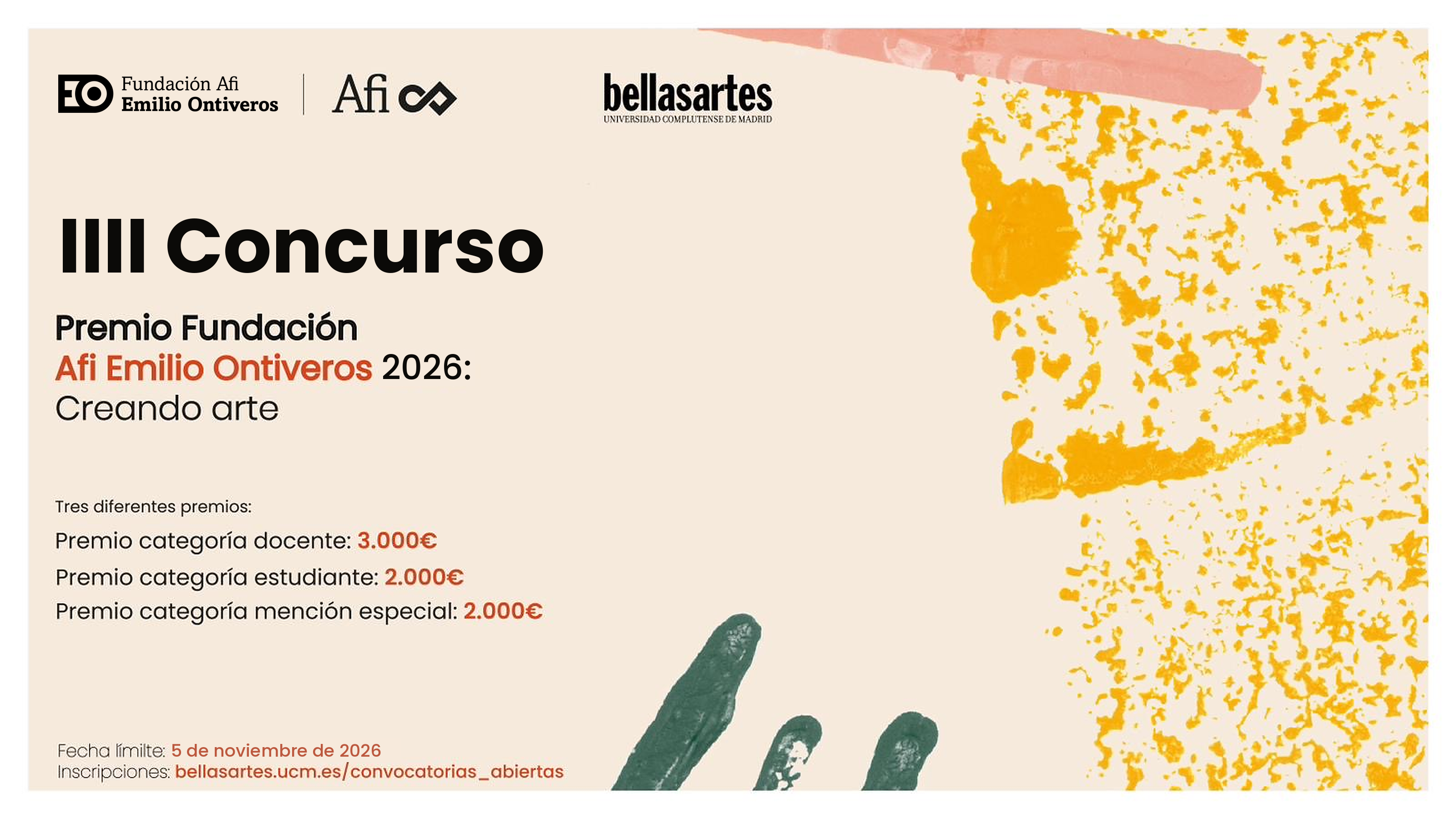 IV Concurso Premio Fundación AFI Emilio Ontiveros: Creando arte
